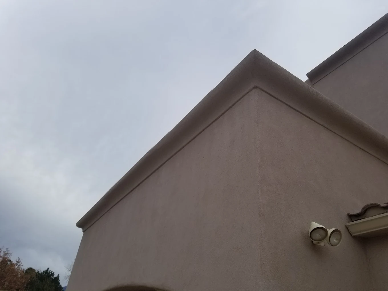 Color-matched corner restoration